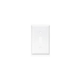 Cooper Wiring Devices 5134W-SP-L Nylon 1-Gang Toggle Switch Standard Size Wallplate, White
