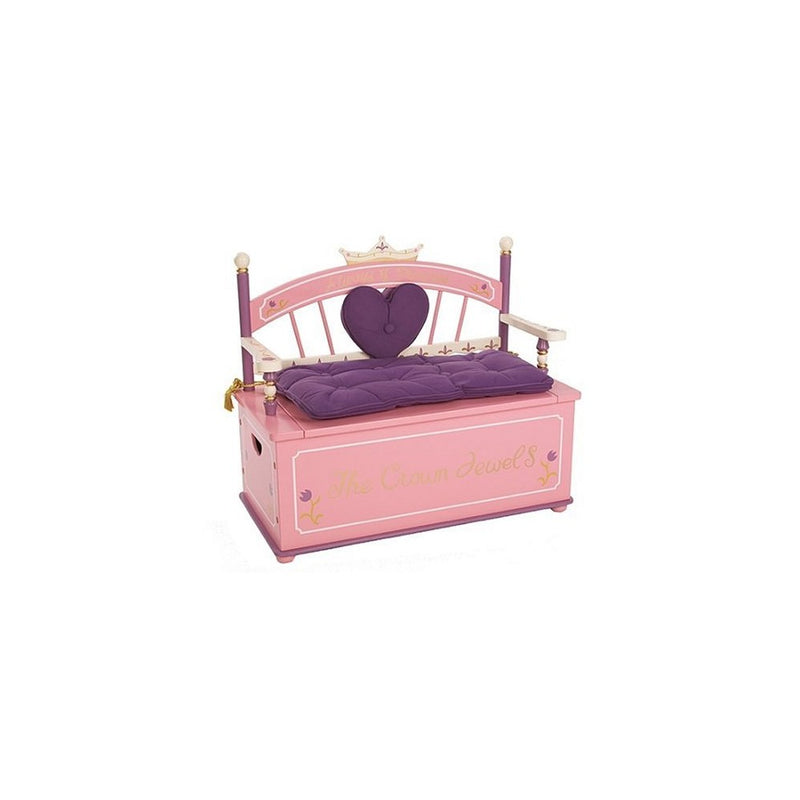 Wildkin Princess Toy Box Bench