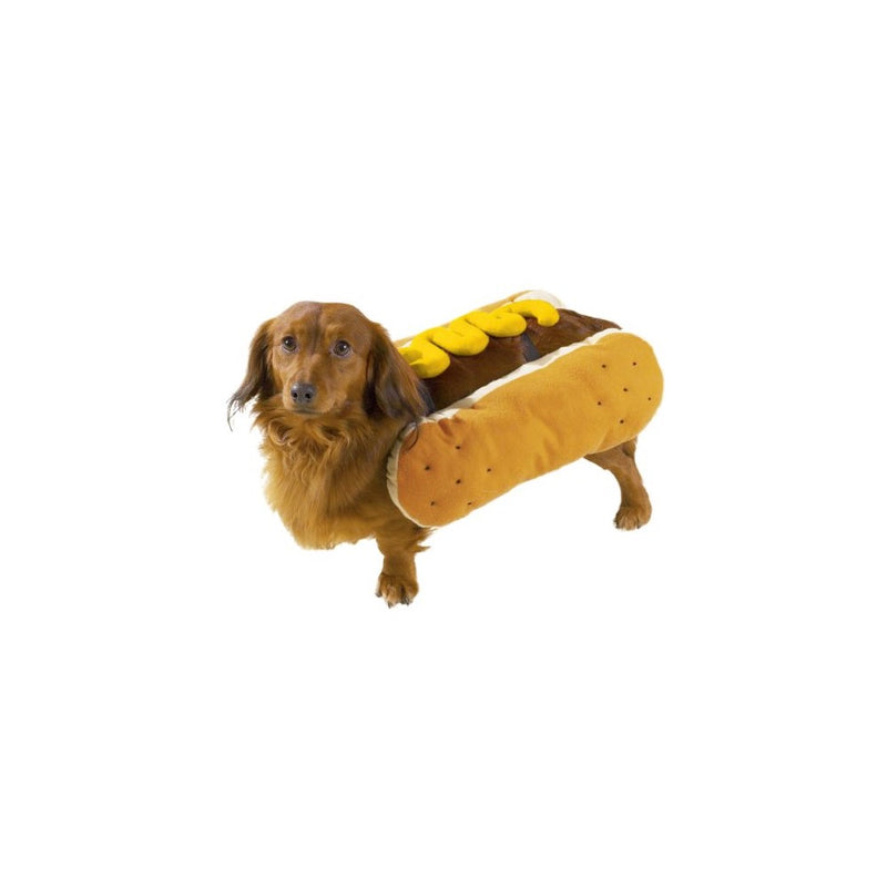 Casual Canine Hot Diggity Dog with Mustard Costume for Dogs, 12" Small