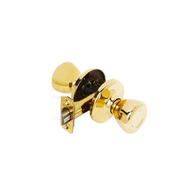 Kwikset Tylo Hall/Closet Knob in Polished Brass