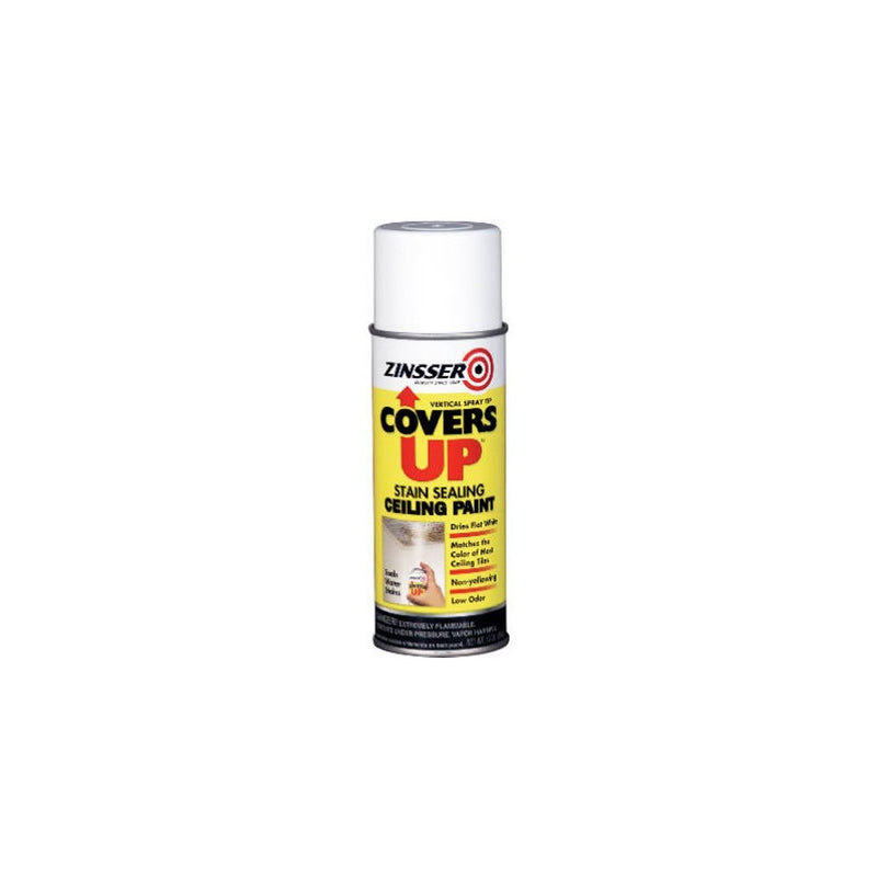 Zinnser 03688 Covers Up Stain Sealing Ceiling Paint, White
