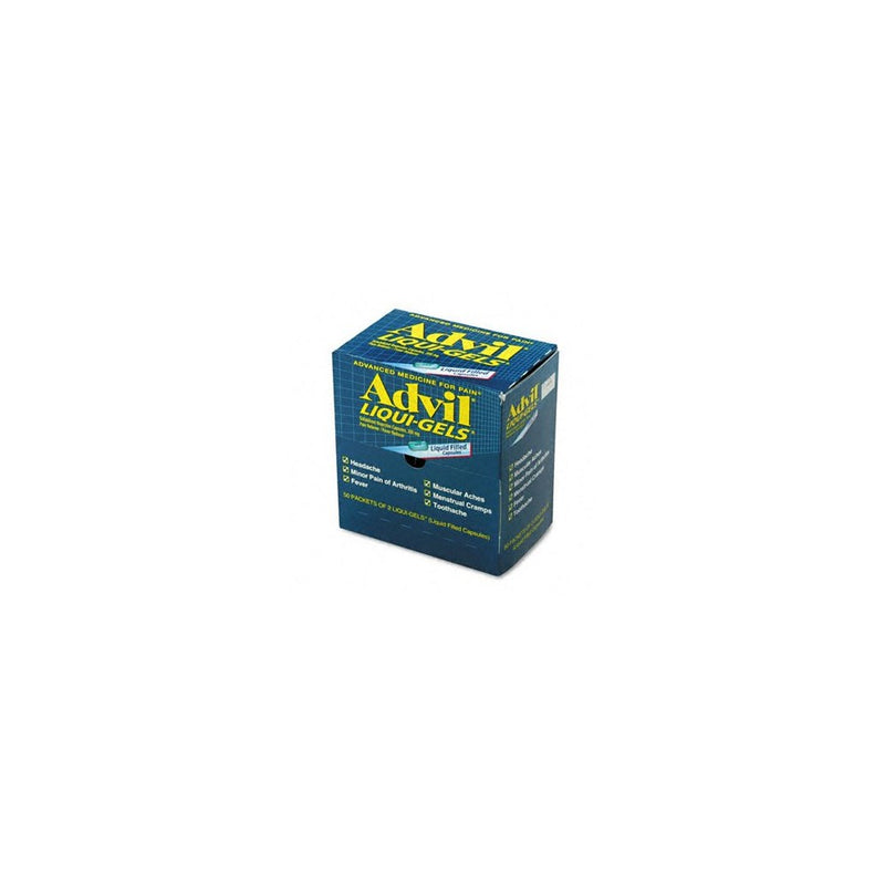 Acme United Advil Liqui-Gels Pain Reliever Refill, 50 Two-Packs per Box