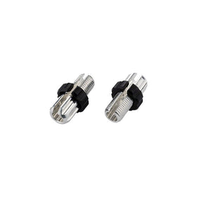 Jagwire 10mm Adjusting Barrel, Alloy, Silver/Black, Slotted, Bag/10
