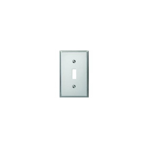 Jackson Deerfield 8CS101 Pro-Plate Steel Single Toggle Wall Plate, Chrome Finish