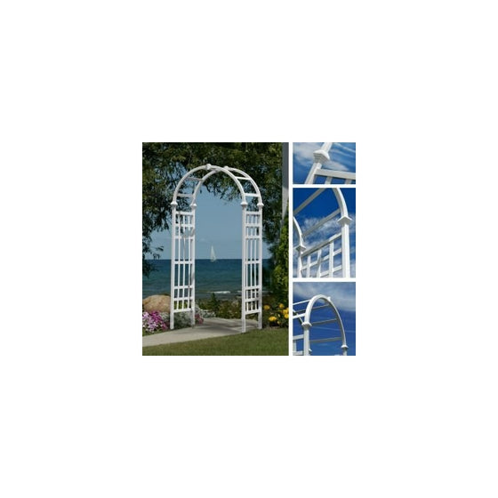 Athens 39"W x 81"H Vinyl Arbor