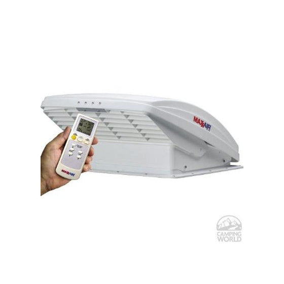 Maxxair 0007000K MaxxFan Deluxe Fan with Remote and White Lid