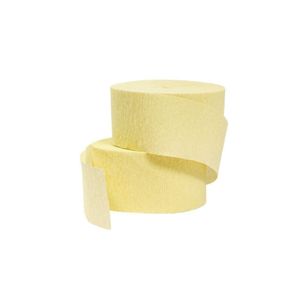 Yellow Crepe Paper Streamers 2 Rolls 145 Foot Total