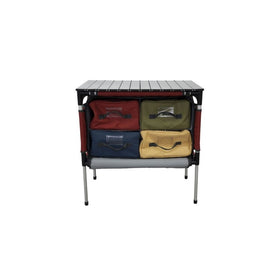Camp Chef Sherpa Camp Table and Organizer (Brick)