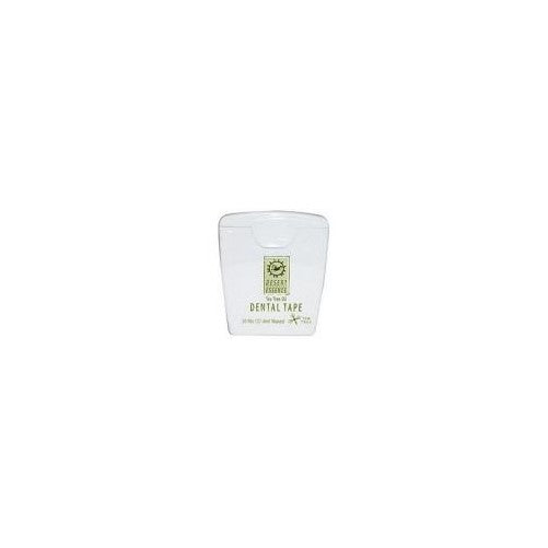 Desert Essence Tea Tree Oil Waxed Dental Floss Tape, 30 Yds 1 ea ( Pack of 6)