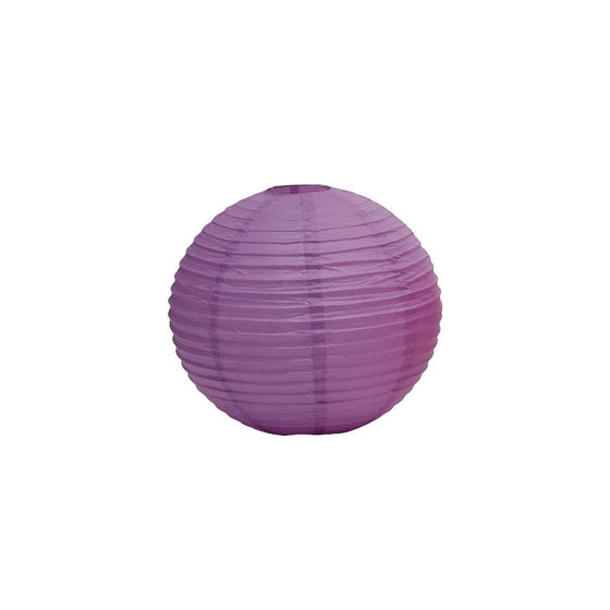 Weddingstar Round Paper Lantern, 12", Lavender