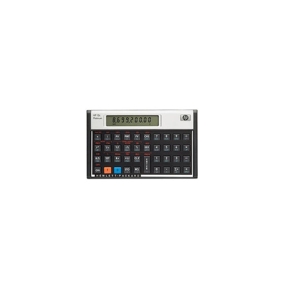 HP 12c Platinum Financial Calculator 130 Functions - 1 Line(s) - 10 Character(s) - LCD - Battery Powered (Retail)