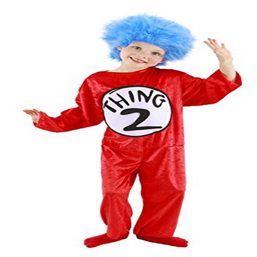 elope Dr. Seuss Thing 1 and 2 Kids Costume, S 4-6 by