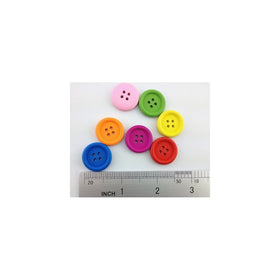 100pcs Mixed Wooden Buttons in Bulk Buttons for Crafts Mixed Buttons Round Shape Bu-79