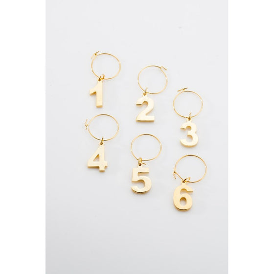 Viski Belmont Gold Plated Wine Charms by