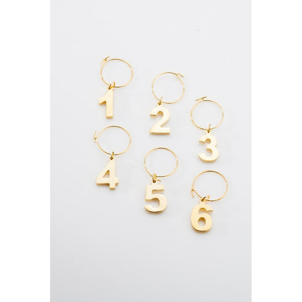 Viski Belmont Gold Plated Wine Charms by