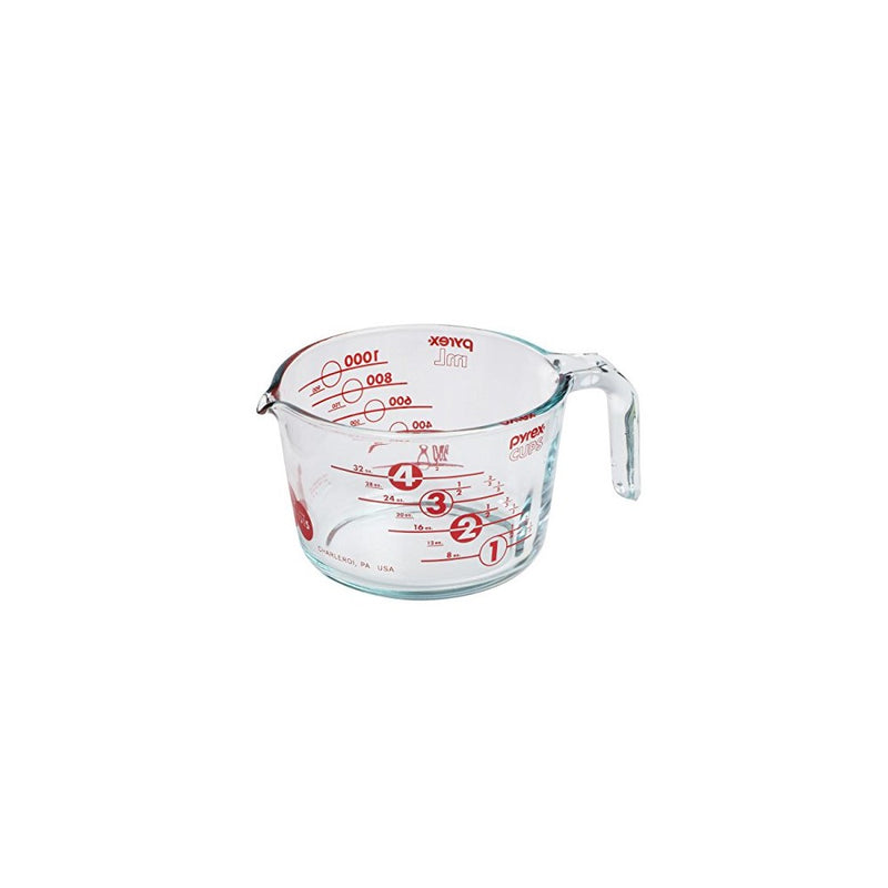 Pyrex 100 4 Cup 100th Anniversary Measuring Cup, Red