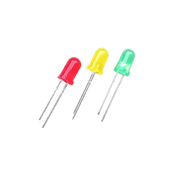 uxcell 75 x 3mm Red Green Yellow Assorted Color LED Light Emitting Diodes