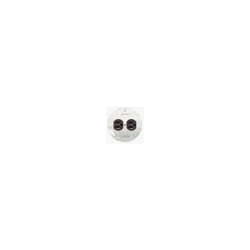Leviton 1228 15 Amp 125 Volt, Duplex Receptacle, with 4" Metal Cover, Residential Grade, Grounding, Brown