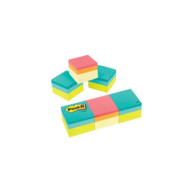 Post-it Notes Cube, 2 in x 2 in, Green Wave and Canary Wave, 400 Sheets/Cube, 3 Cubes/Pack (2051-3PK)