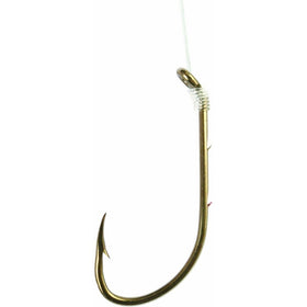 Eagle Claw 139H-8 Assorted Baitholder Snelled Fish Hook, 6 Piece (Bronze)