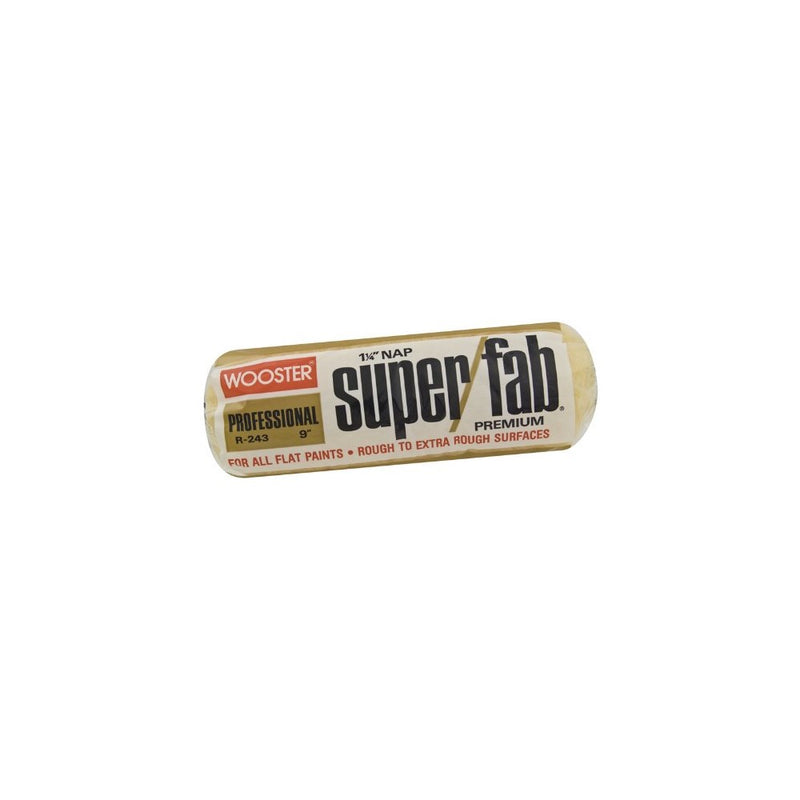 Wooster Brush R243-9 Super/Fab Roller Cover, 1-1/4-Inch Nap, 9-Inch