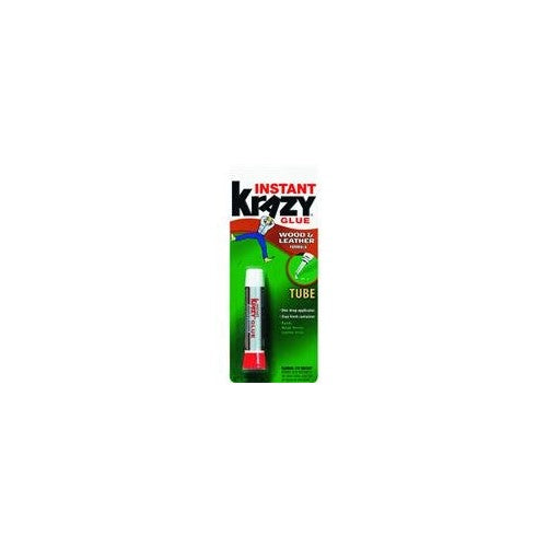 Krazy Glue KG82148R Instant Crazy Glue Wood and Leather Formula Tube 0.07-Ounce