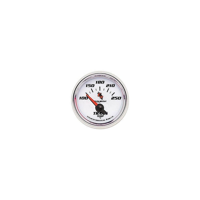 Auto Meter 7149 C2 2-1/16" 100-250 F Short Sweep Electric Transmission Temperature Gauge