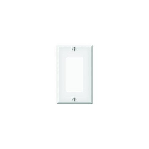 Jackson Deerfield 8WS117 Pro-Plate Single Rocker/GFI Wall Plate, White Steel Finish