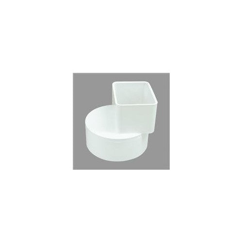 GENOVA PRODUCTS 46234 2" x 3" x 4", Offset Flush Fit Downspout Adapter