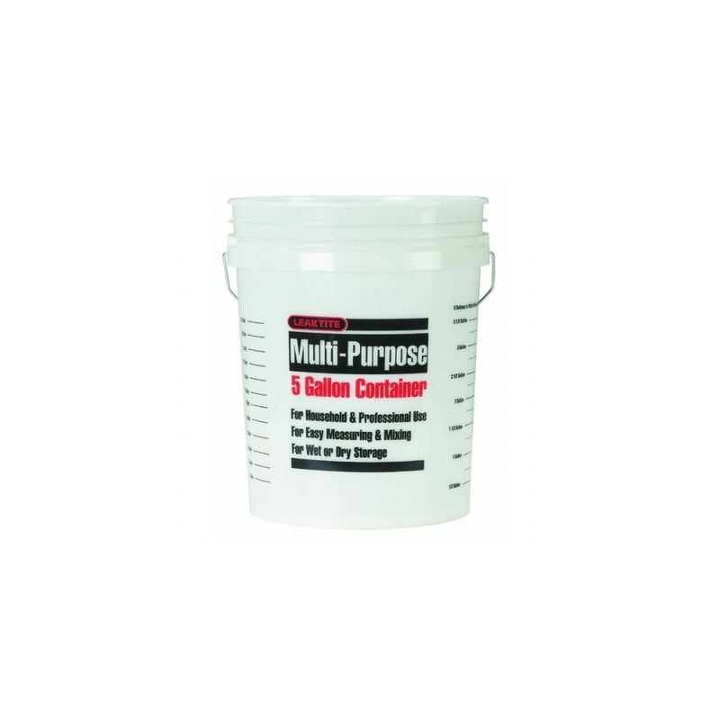 Leaktite Corp. 5GLCLR 5 Gallon Clear Plastic Pail