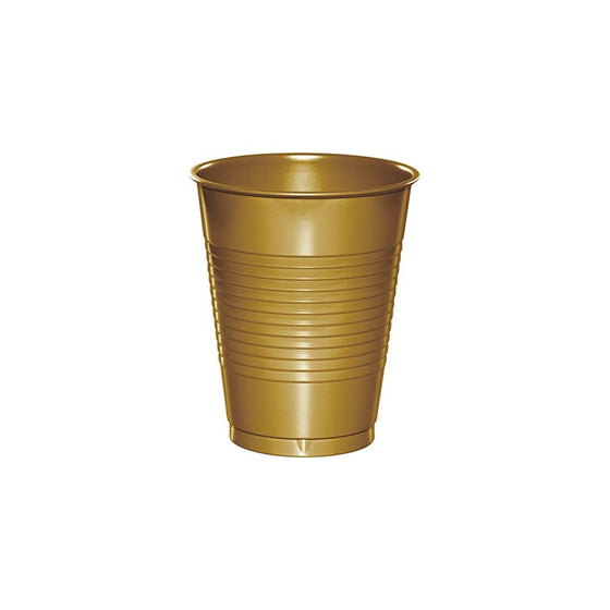 Glittering Gold 16oz Plastic Cups (240 Cups)