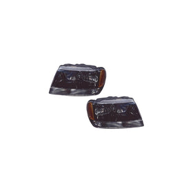 Jeep Grand Cherokee Laredo Sport 02 03 Head Light Pair
