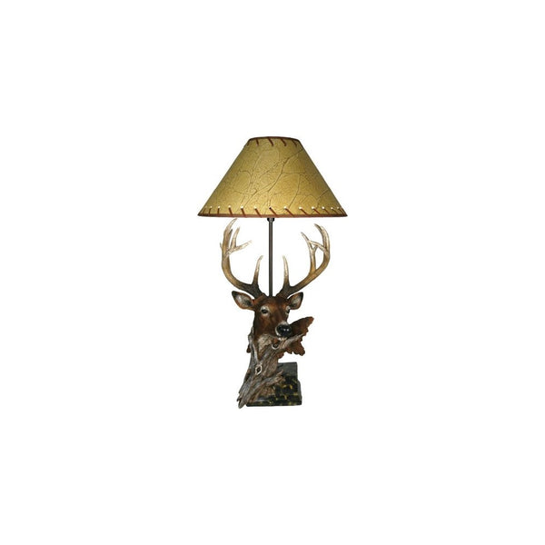 River's Edge Products Deer Poly Resin Lamp