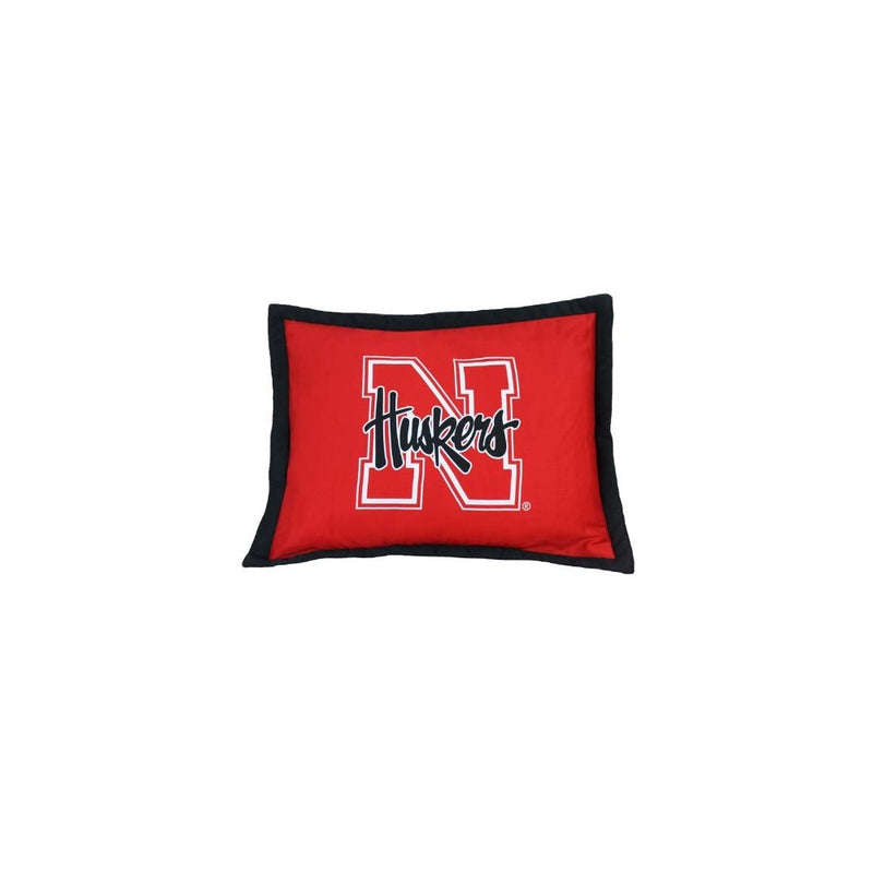 College Covers Nebraska Cornhuskers Printed Pillow Sham