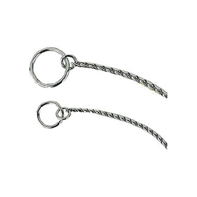 Guardian Gear Medium Chrome Snake-Chain Dog Collar, 18"