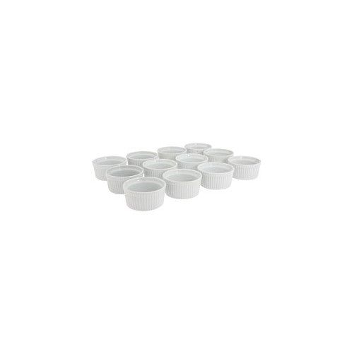 BIA Cordon Bleu - Set of 12 - 8 Ounce Porcelain Ramekins - 4" diameter