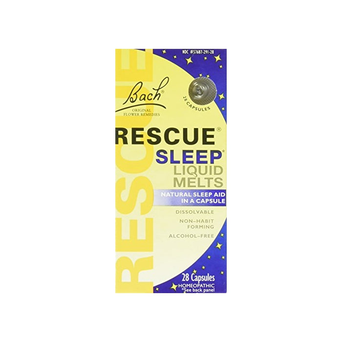 Bach Rescue Sleep Liquid Melts, Dissolvable Capsules 28 ea