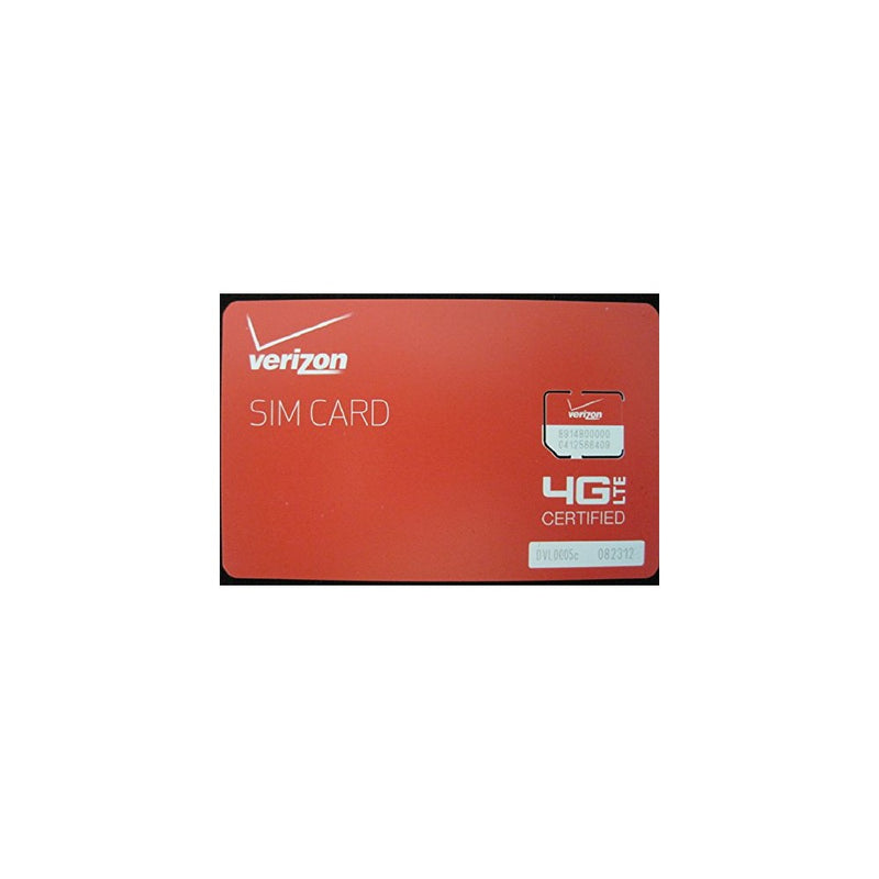 Verizon Wireless 4G LTE Certified MICRO SIM Card 3FF