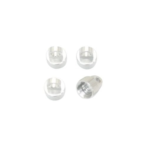 ST Racing Concepts STA80035S Aluminum Shock Caps for The Axial Wraith, Silver (4-Pieces)