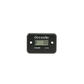 Docooler Inductive Hour Meter for Marine ATV Motorcycle Dirt Ski Waterproof - Black