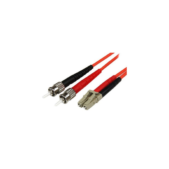 StarTech.com 10m Multimode 50/125 Duplex Fiber Patch Cable LC - ST/50 Micron Fiber Optic Cable LC to ST