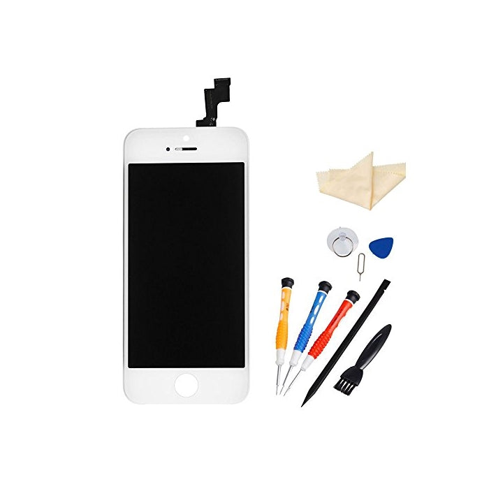 for iPhone 5S Full Set LCD Screen Replacement Digitizer Assembly Display Touch Panel White