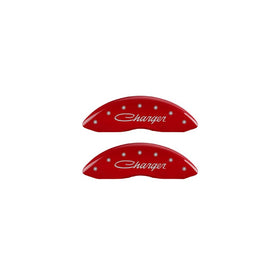 MGP Caliper Covers 12162SCHSRD Caliper Cover with Red Powder Coat Finish, (Set of 4)