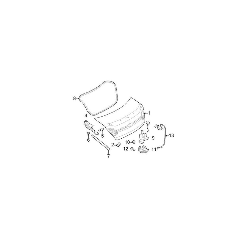 Ford DA5Z-5443200-A, Trunk Lock Actuator Motor