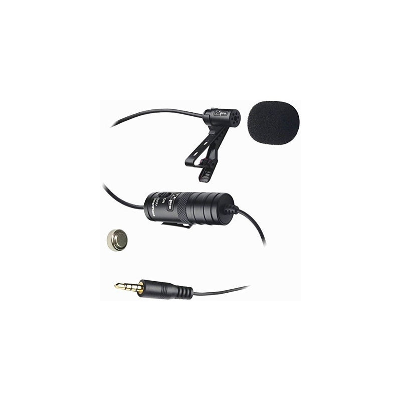 Vidpro XM-L Lavalier Condenser Microphone for DSLRs, Camcorders & Video Cameras 20' Audio Cable