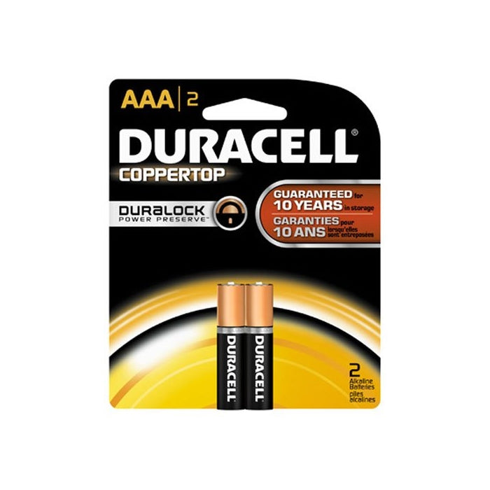 Duracell MN2400B2 AAA Alkaline Batteries (Pair)
