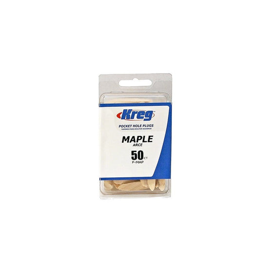 Kreg P-MAP Maple Plugs for Pockets, 50-Pack