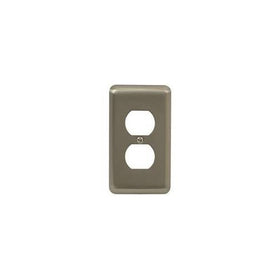 American Tack 2DPW Pewter Finish Duplex Wallplate