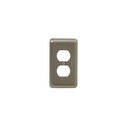 American Tack 2DPW Pewter Finish Duplex Wallplate