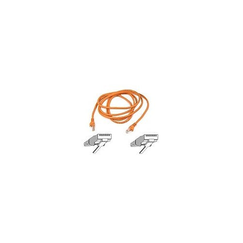 Belkin A3L791-25-ORG-S 25-Feet RJ45 CAT 5E Snagless Molded Patch Cable (Orange)